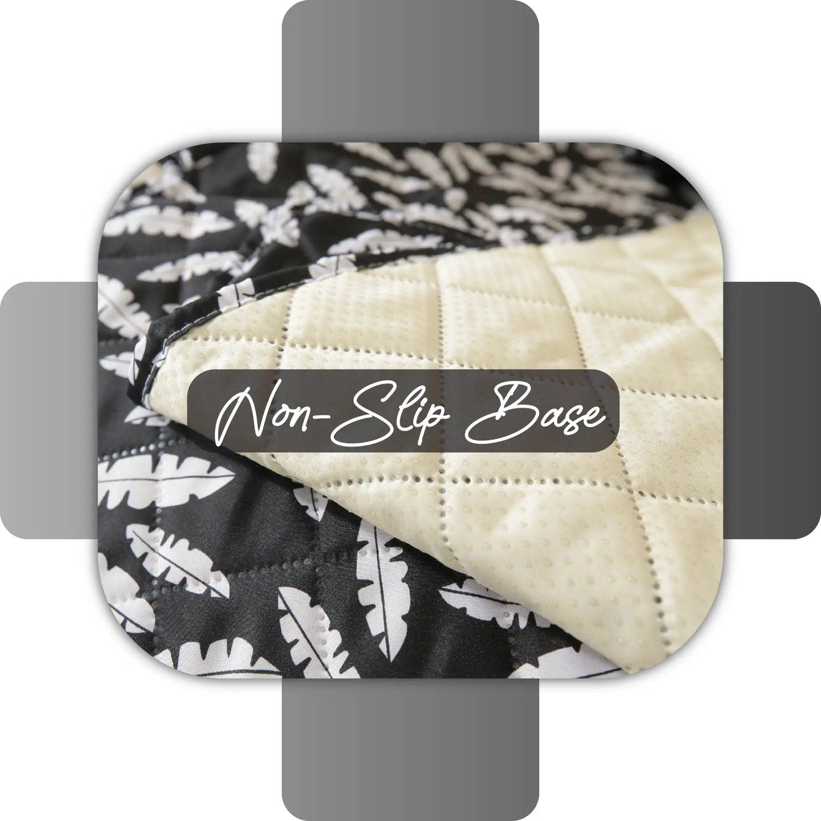 1 Seater Recliner Sofa Cover with Elastic Strap (Size A (55 cm), Blooming Leaves) - Shades of Mom