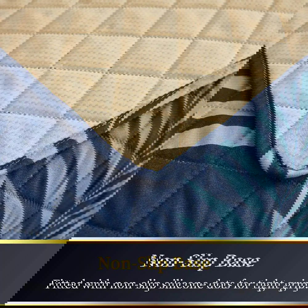 1 Seater Sofa Cover with Elastic Strap (Size A (55 cm), Fern Shades) - Shades of Mom