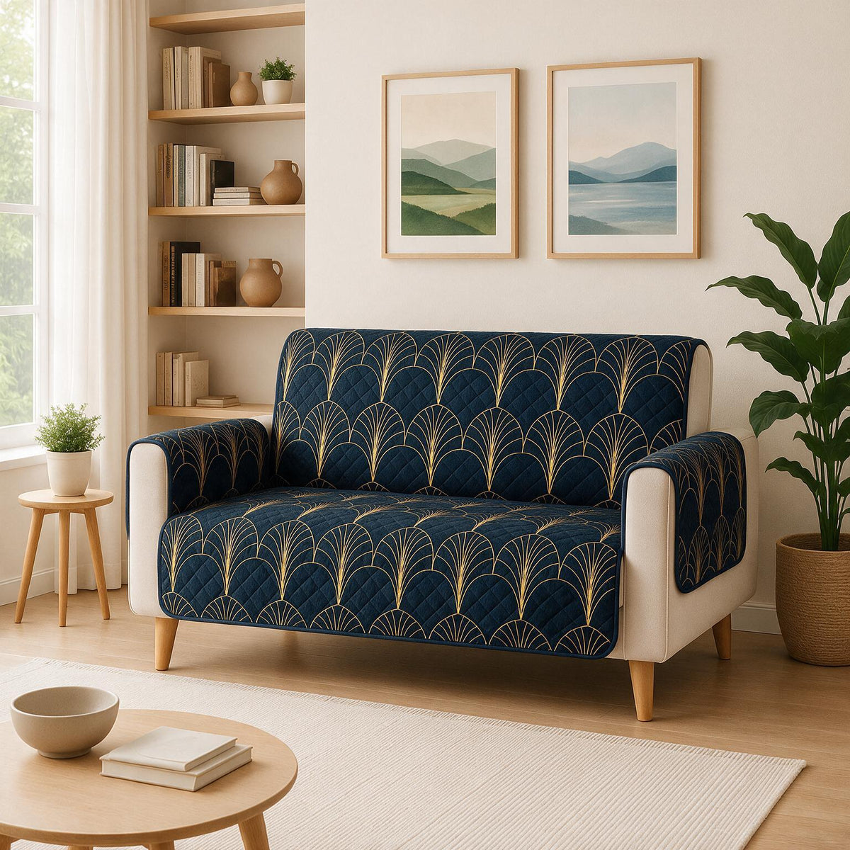 2 Seater Sofa Cover | Non Slip Base | Imperial Dynasty