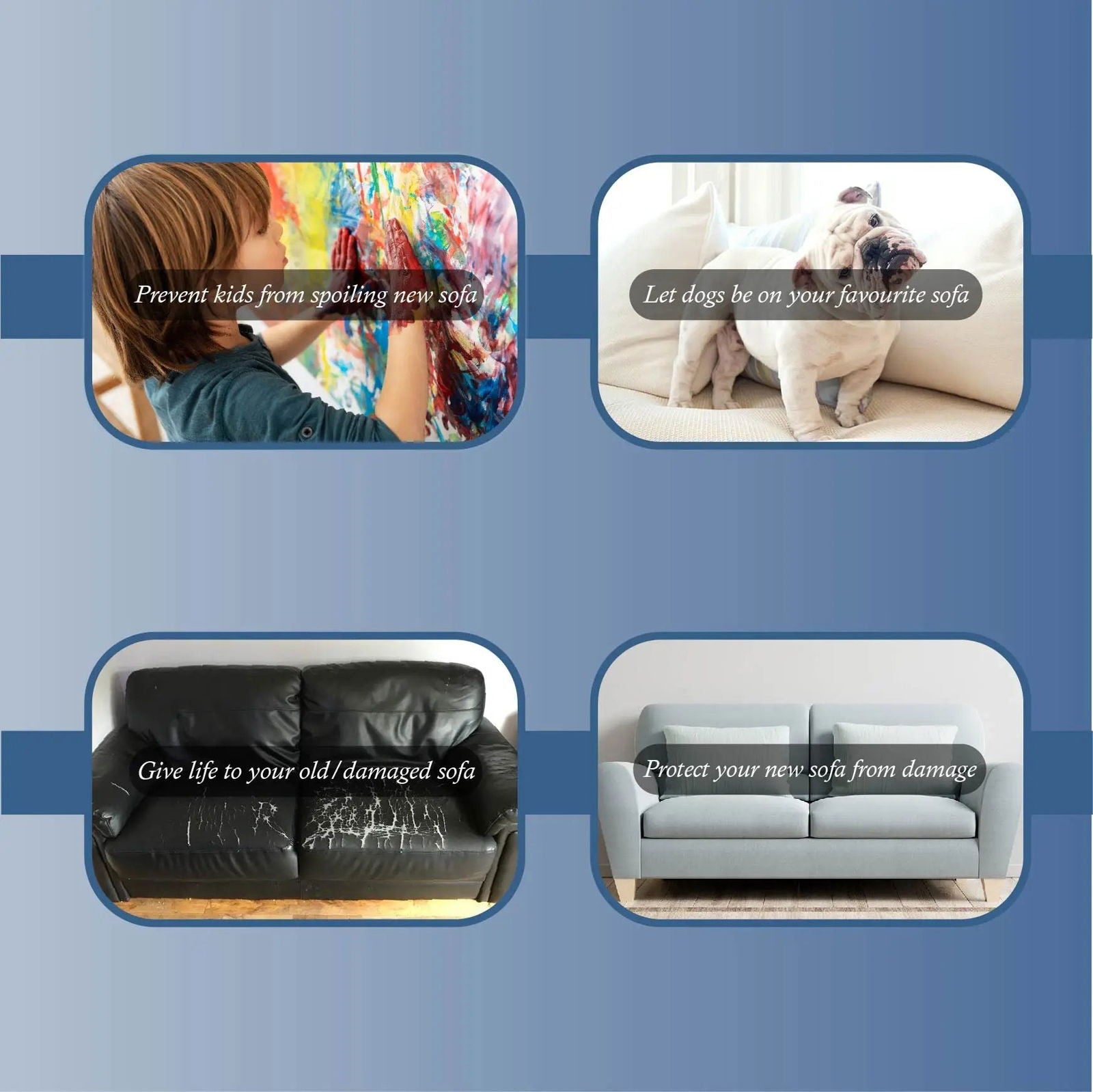 2 Seater Sofa Cover with Elastic Strap (Size B (130 cm), Luck Knot) - Shades of Mom