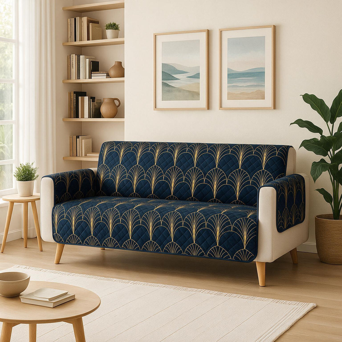 3 Seater Sofa Cover | Non Slip Base | Imperial Dynasty