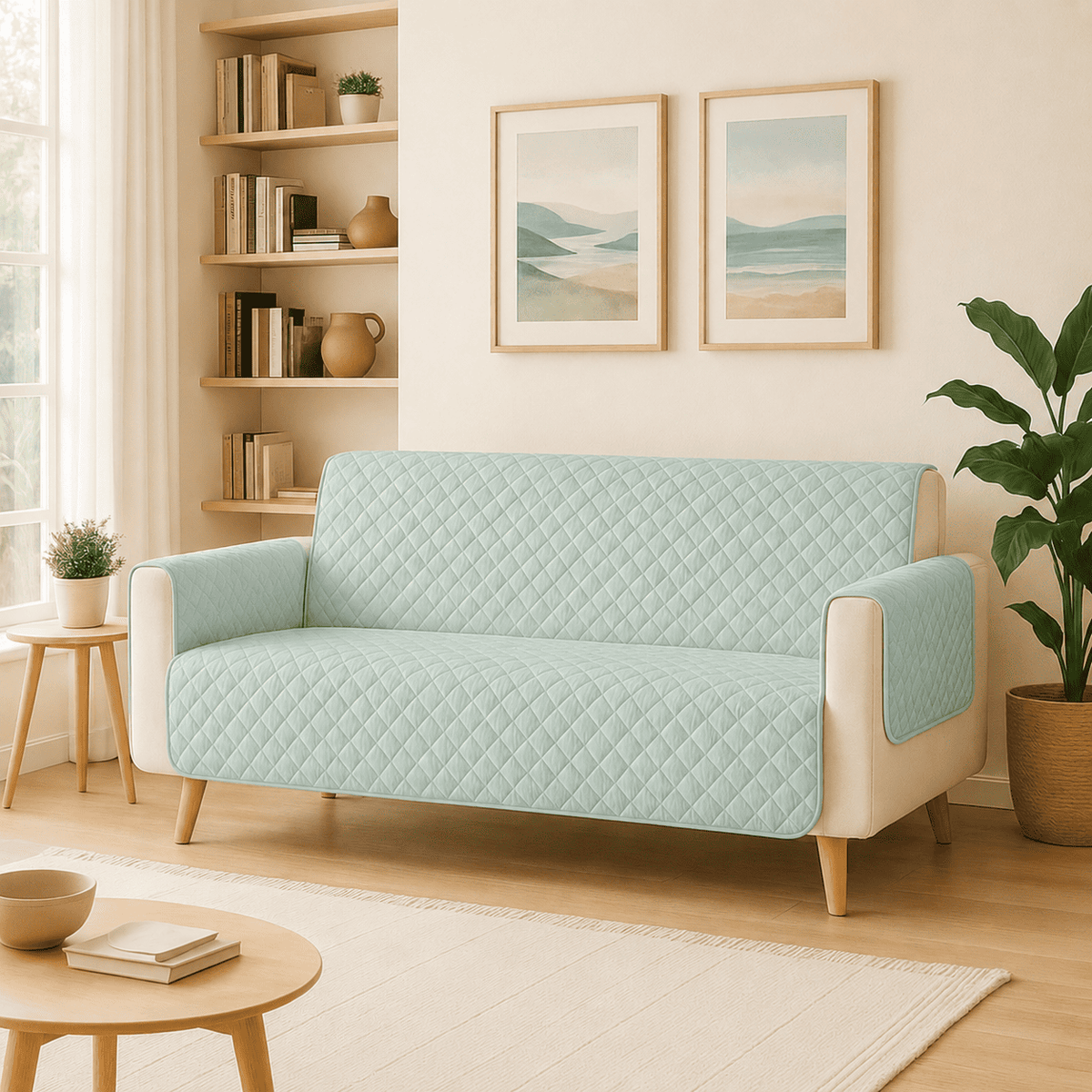 3 Seater Sofa Cover | Non Slip Base | Spring Valley