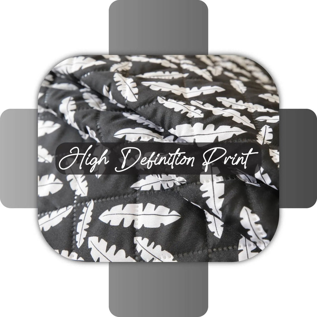3 Seater Sofa Cover with Elastic Strap (Size C (190 cm), Blooming Leaves) - Shades of Mom