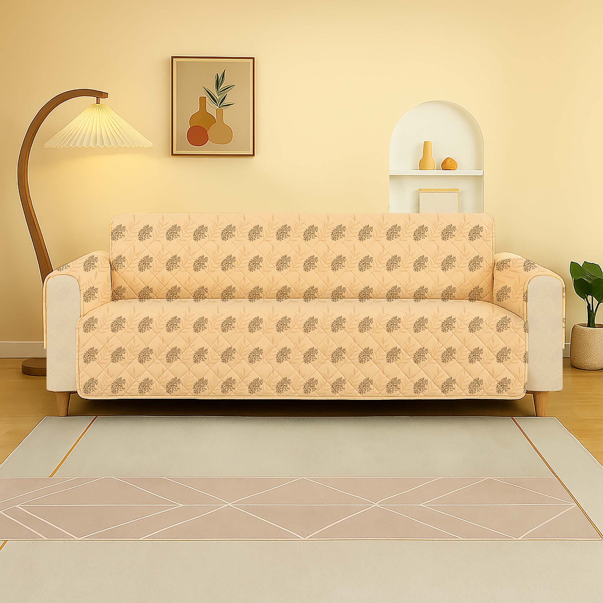 Fallen Leaves - 3 Seater Sofa Cover - Shades of Mom