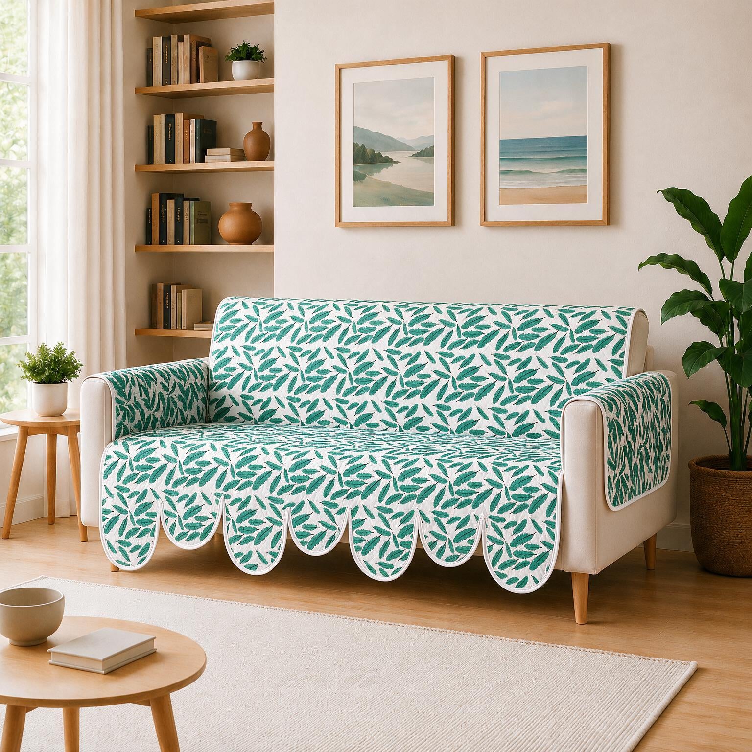 3 Seater Sofa Cover | Non Slip Base | Floral Paradise | Petals
