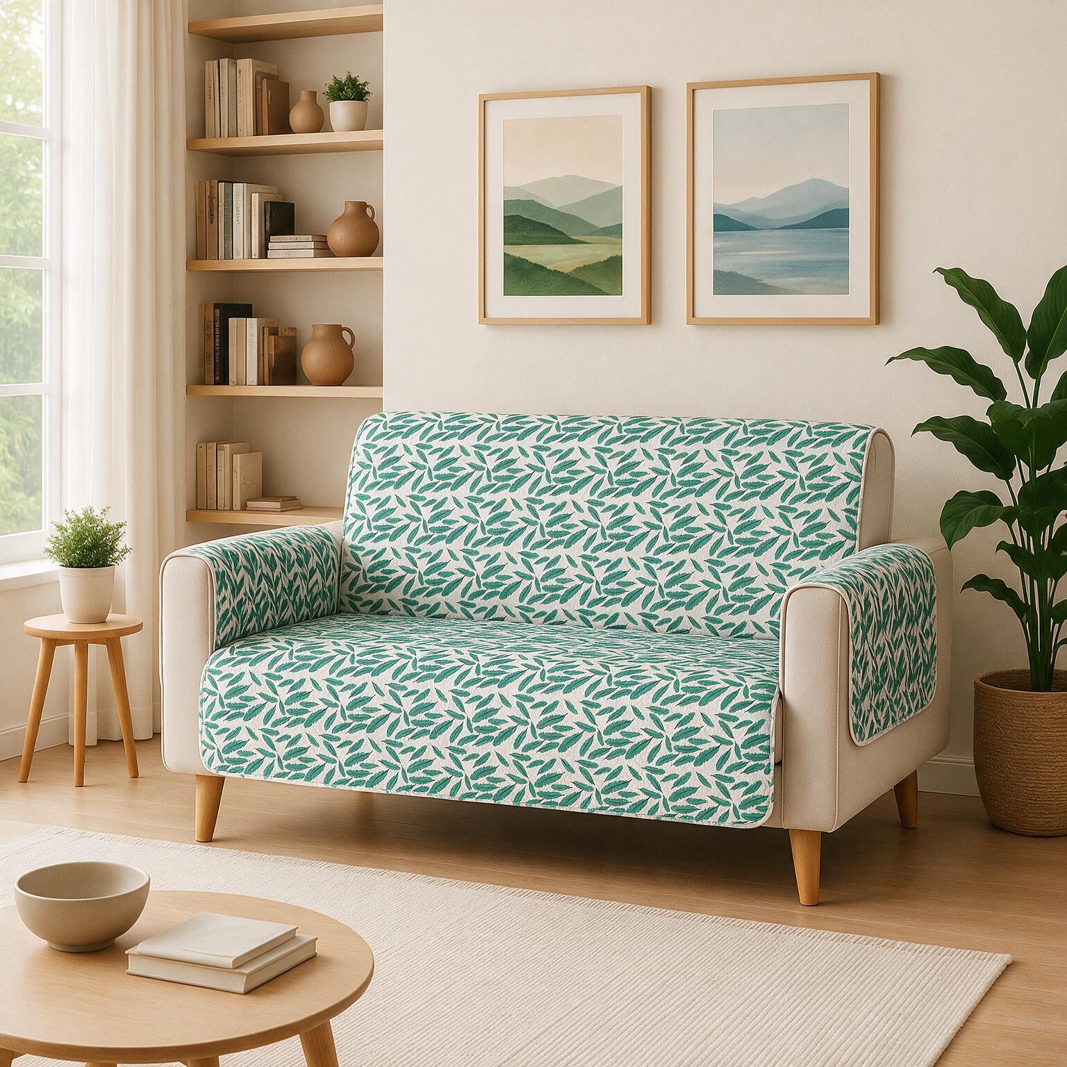 2 Seater Sofa Cover | Non Slip Base | Floral Paradise