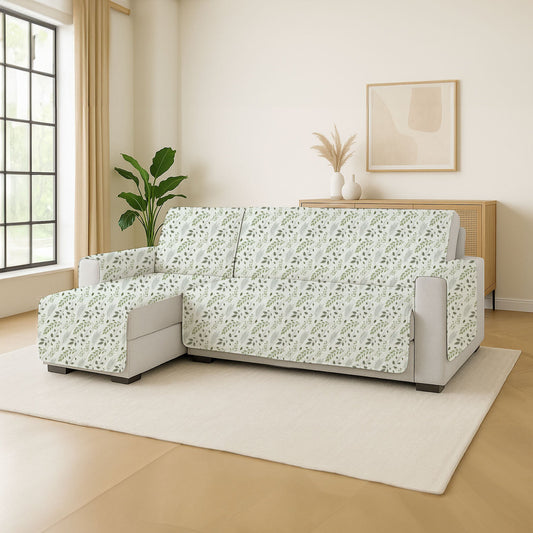 L-Shape Sofa Cover with Non Slip Base Lush Canopy