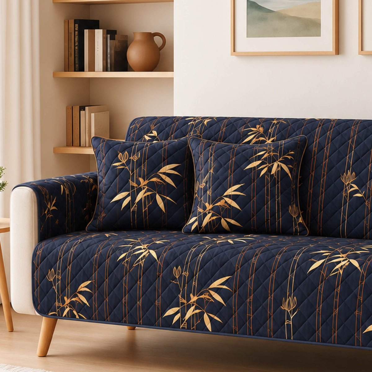 Midnight Bamboo – Matching Cushion Covers (Set of 2)