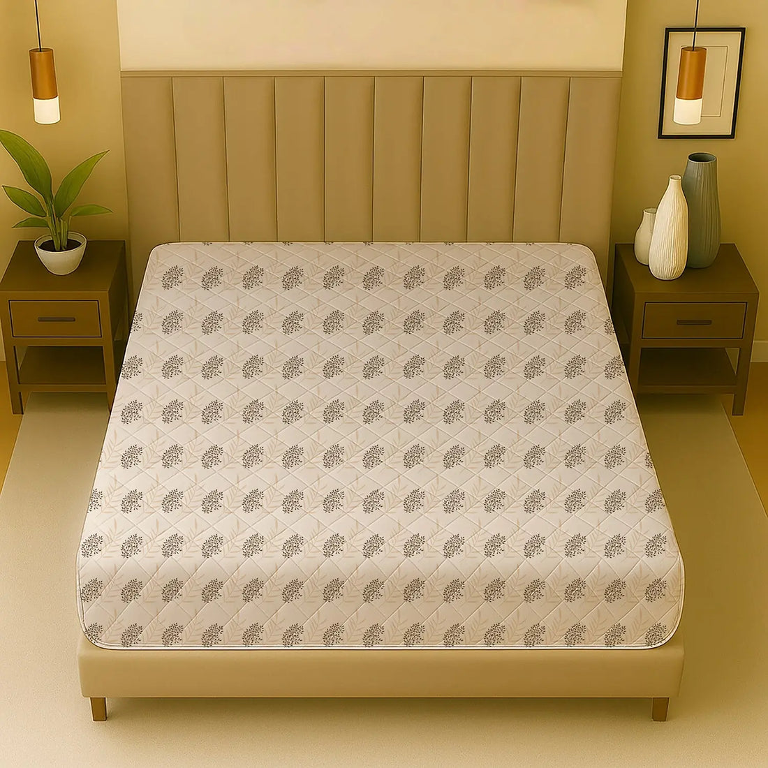 Fallen Leaves - King Mattress Protector - Shades of Mom