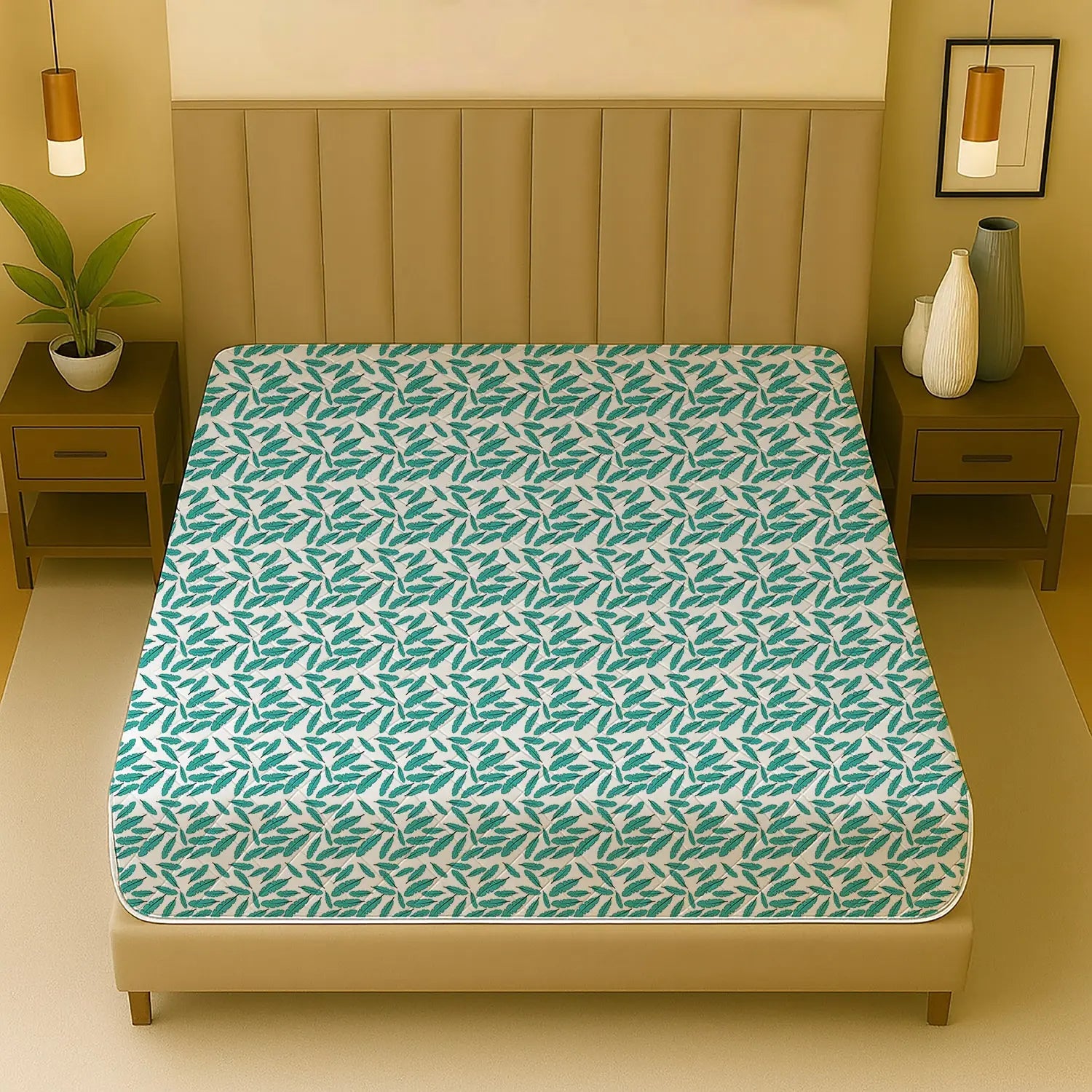Floral Paradise - King Mattress Protector - Shades of Mom